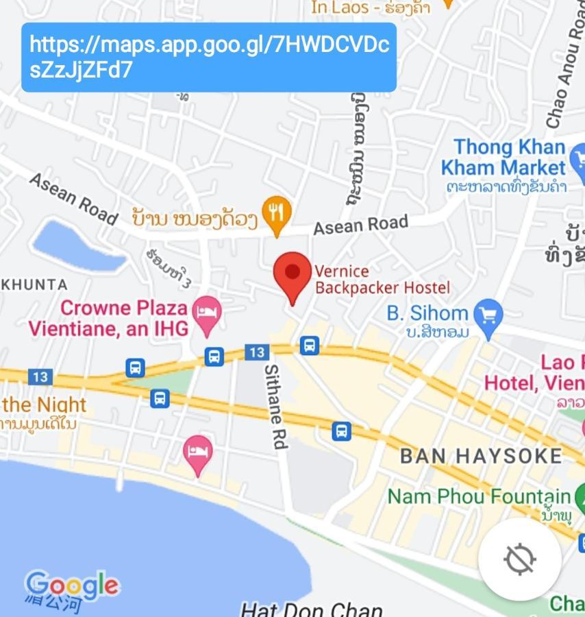 Vernice Backpacker Hostel Vientiane Extérieur photo